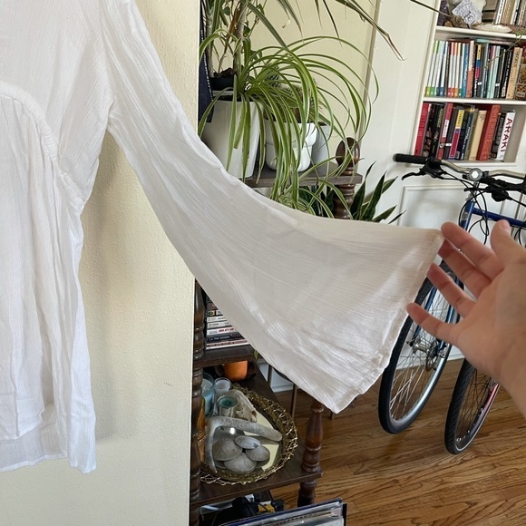 ASOS 70s Crochet Bell Sleeve Dress - Picture 3 of 5